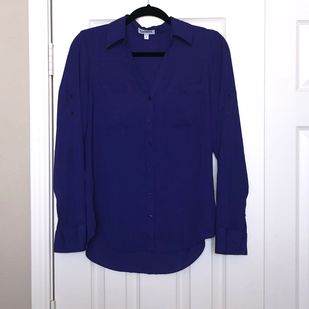 Express long sleeve collared dressy shirt